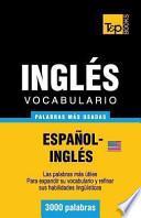 libro Vocabulario Espanol Ingles Americano   3000 Palabras Mas Usadas